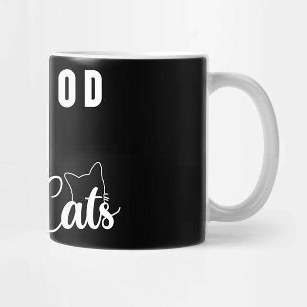 Thank God For Coffee & Cats - Design for coffee and cat lovers by DVP Designs